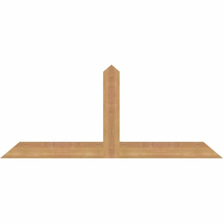 Ekena Millwork Portland Timber Gable Bracket, Western Red Cedar, 48"W x 20"H x 1 1/2"D x 3 1/2"F, 10/12 Pitch GBW048X20X0204POR00SWR